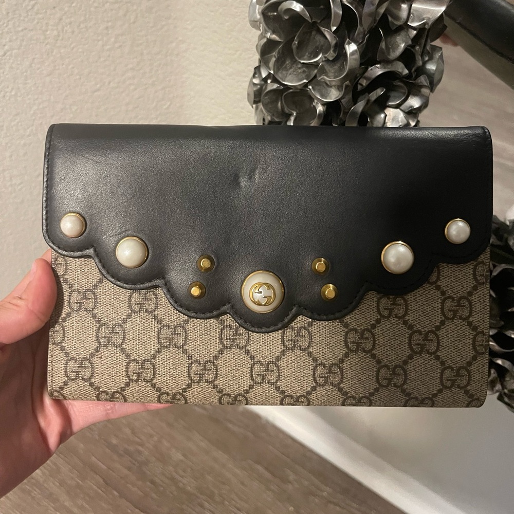 ORIGINAL GG SUPREME CANVAS PEARL STUDDED